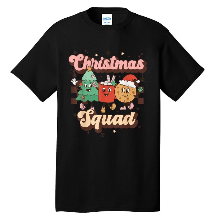 Christmas Squad Funny Family Matching Shirt Retro Christmas Tall T-Shirt