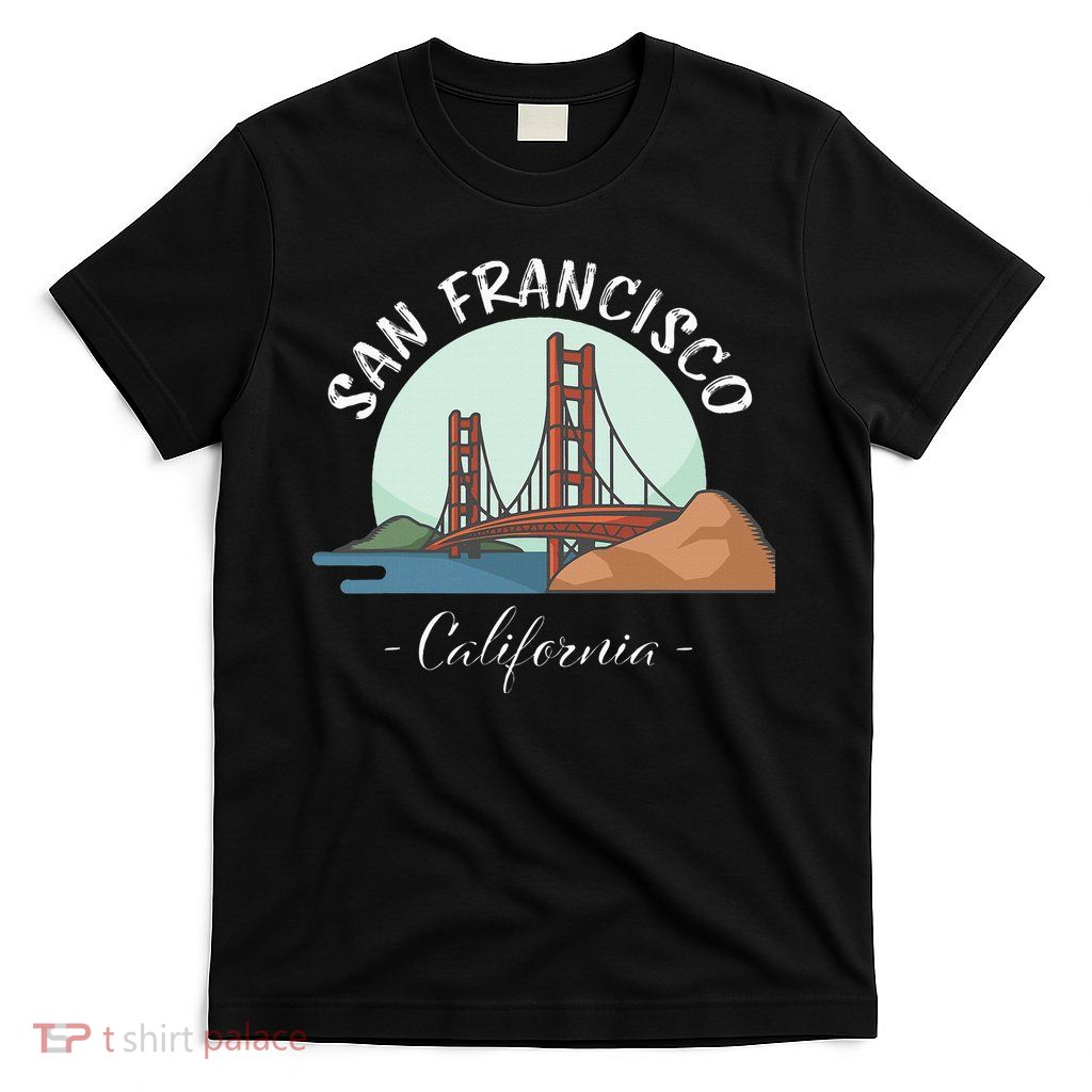 California San Francisco Gift Golden Gate Bridge Souvenir T-Shirt
