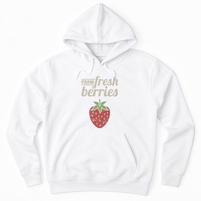 Cute Strawberry Farm Funny Strawberry Farming Hoodie