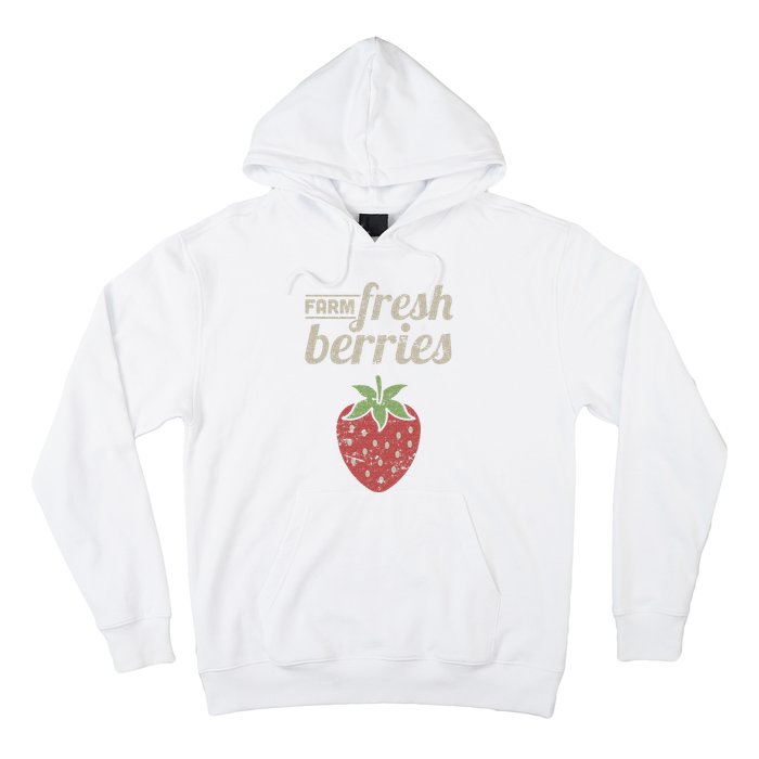 Cute Strawberry Farm Funny Strawberry Farming Hoodie