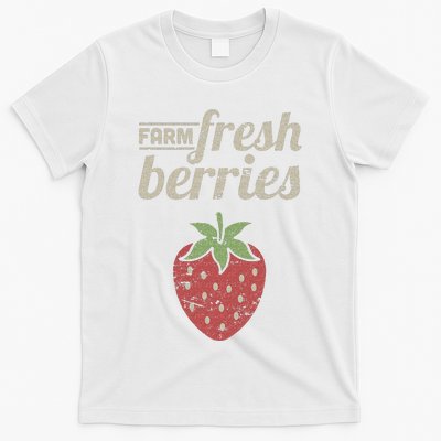 Cute Strawberry Farm Funny Strawberry Farming T-Shirt