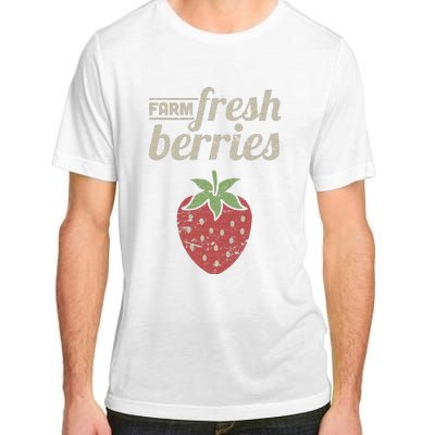 Cute Strawberry Farm Funny Strawberry Farming Adult ChromaSoft Performance T-Shirt