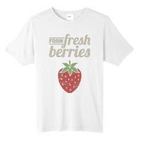 Cute Strawberry Farm Funny Strawberry Farming Tall Fusion ChromaSoft Performance T-Shirt