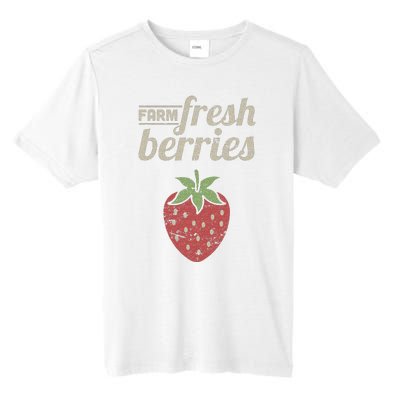 Cute Strawberry Farm Funny Strawberry Farming Tall Fusion ChromaSoft Performance T-Shirt