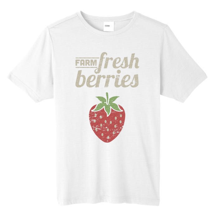 Cute Strawberry Farm Funny Strawberry Farming Tall Fusion ChromaSoft Performance T-Shirt