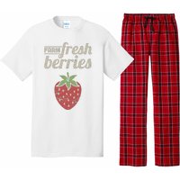 Cute Strawberry Farm Funny Strawberry Farming Pajama Set