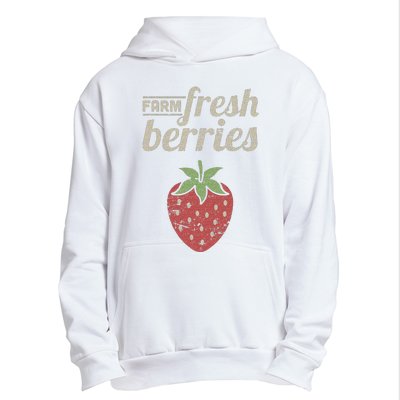 Cute Strawberry Farm Funny Strawberry Farming Urban Pullover Hoodie