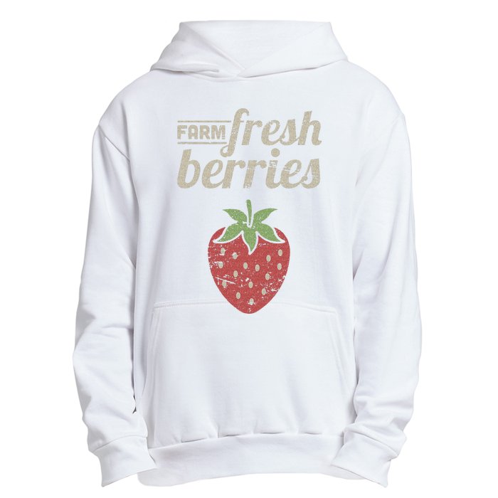 Cute Strawberry Farm Funny Strawberry Farming Urban Pullover Hoodie