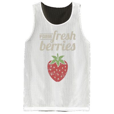 Cute Strawberry Farm Funny Strawberry Farming Mesh Reversible Basketball Jersey Tank