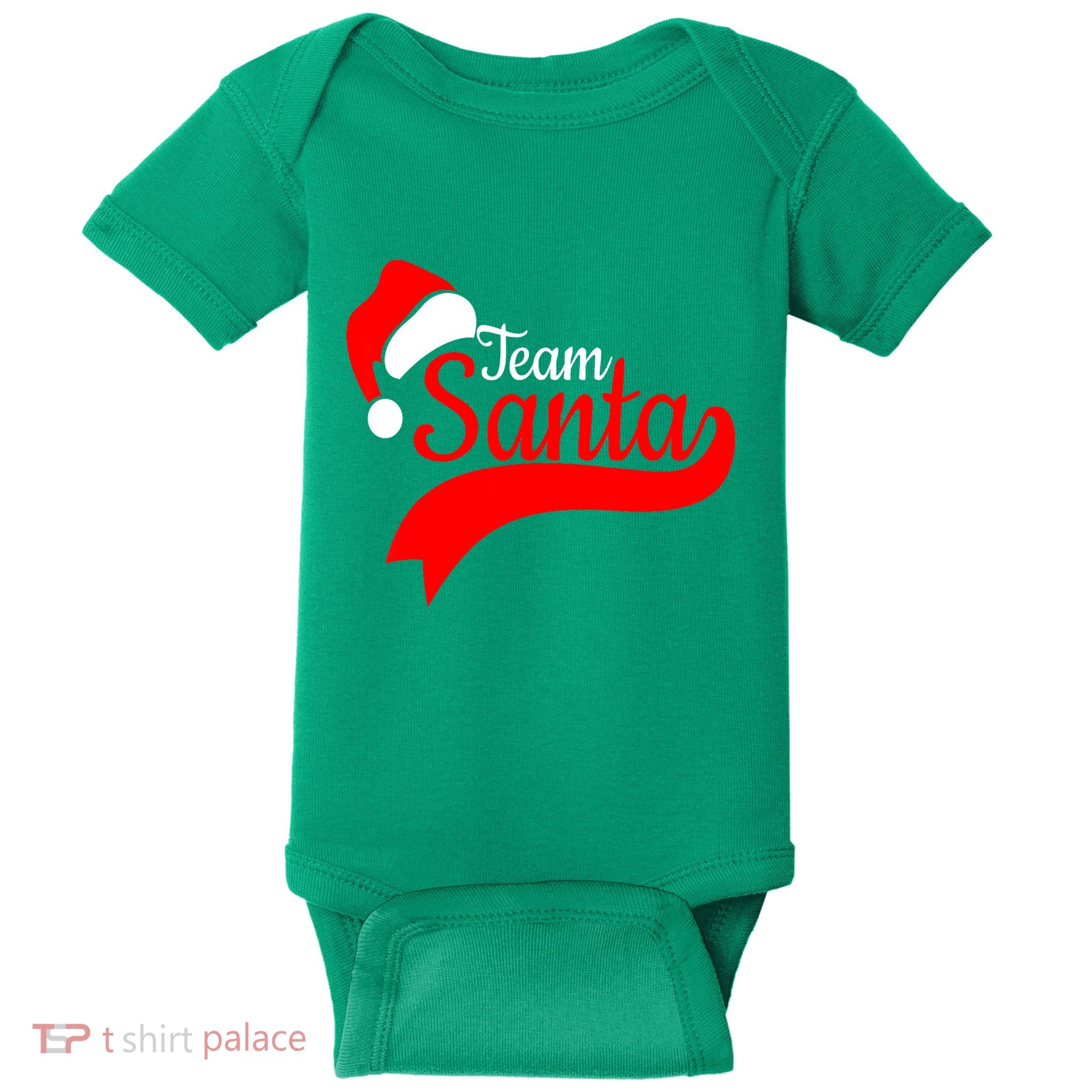 Christmas Squad Family Matching Team Santa Pajamas Gift Baby Bodysuit
