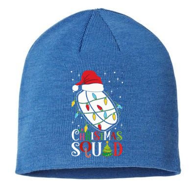 Christmas Squad Funny Xmas Tree Hockeypuck Santa Hat Gift Sustainable Beanie