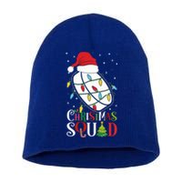 Christmas Squad Funny Xmas Tree Hockeypuck Santa Hat Gift Short Acrylic Beanie