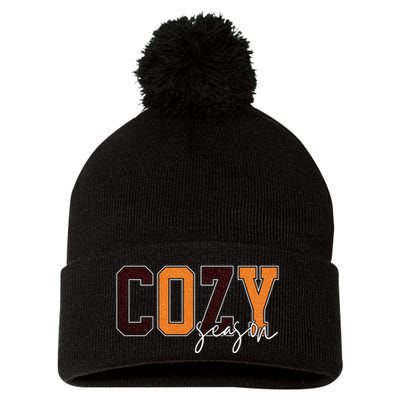 Cozy Season Fall Lover Pom Pom 12in Knit Beanie