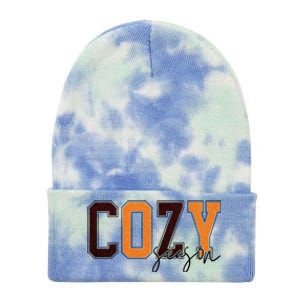 Cozy Season Fall Lover Tie Dye 12in Knit Beanie