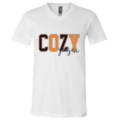 Cozy Season Fall Lover V-Neck T-Shirt