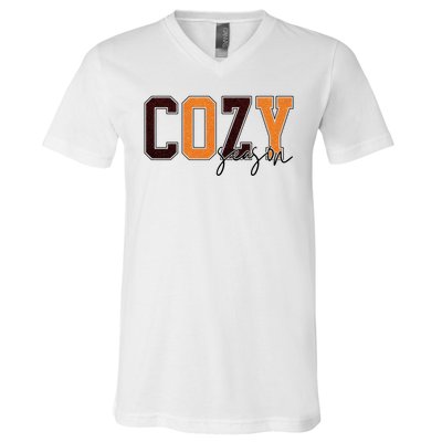 Cozy Season Fall Lover V-Neck T-Shirt