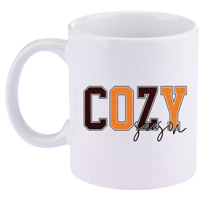 Cozy Season Fall Lover 11oz C Handle Ceramic Mug