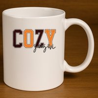 Cozy Season Fall Lover 11oz C Handle Ceramic Mug