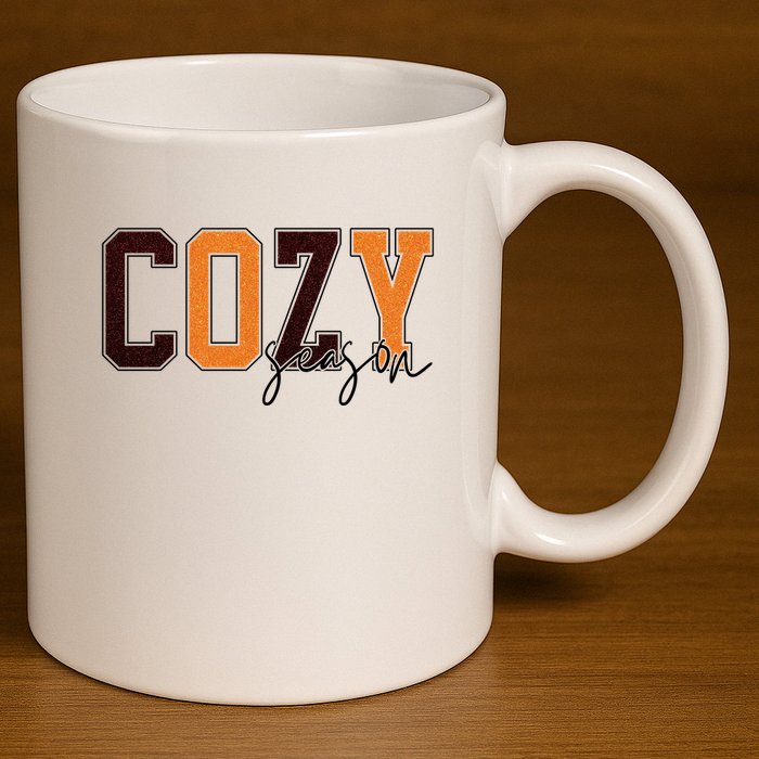 Cozy Season Fall Lover 11oz C Handle Ceramic Mug