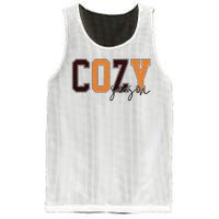 Cozy Season Fall Lover Mesh Reversible Basketball Jersey Tank