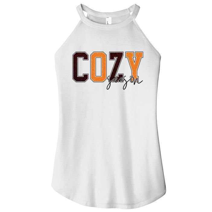 Cozy Season Fall Lover Women's Perfect Tri Rocker Tank