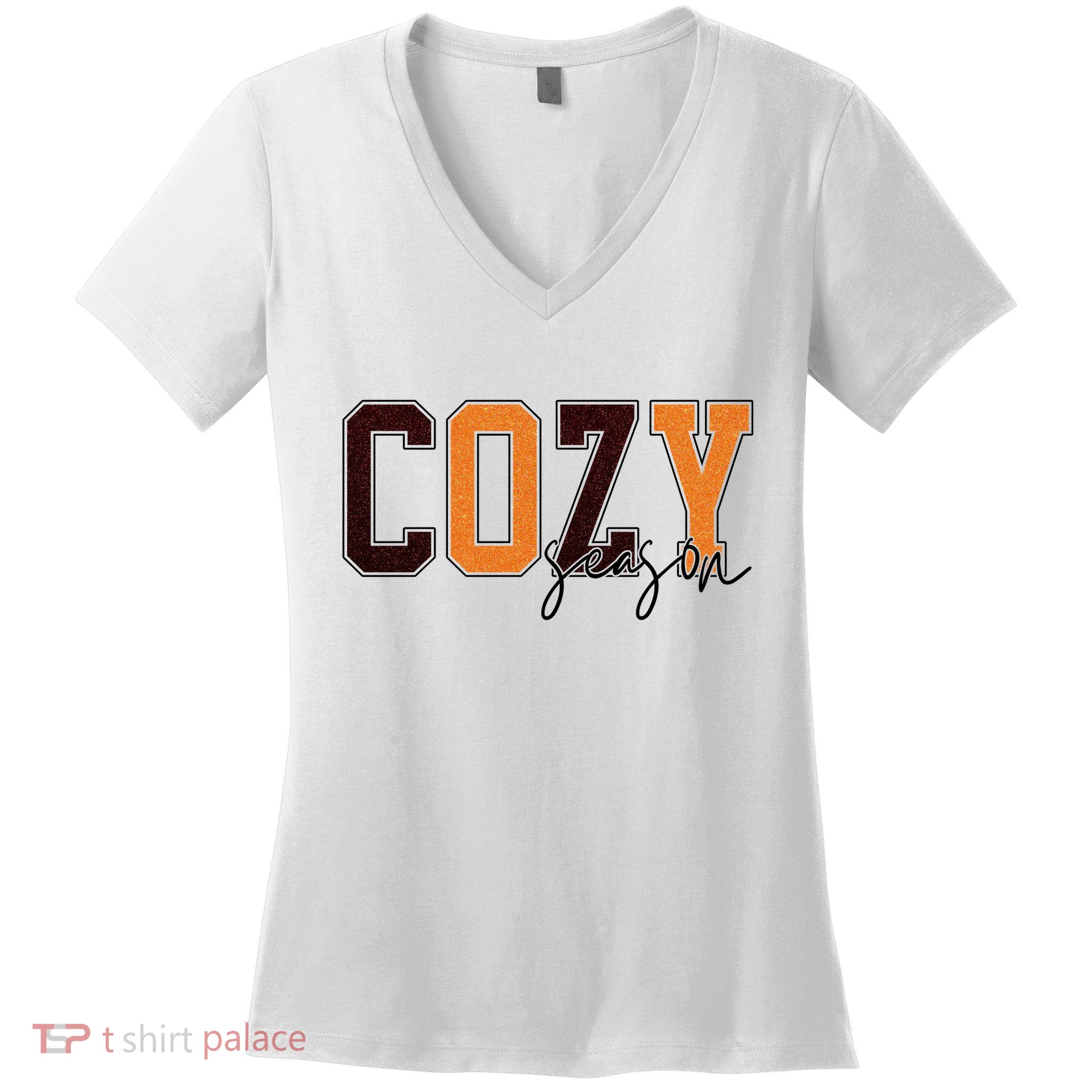 Cozy Season Fall Lover Women's V-Neck T-Shirt