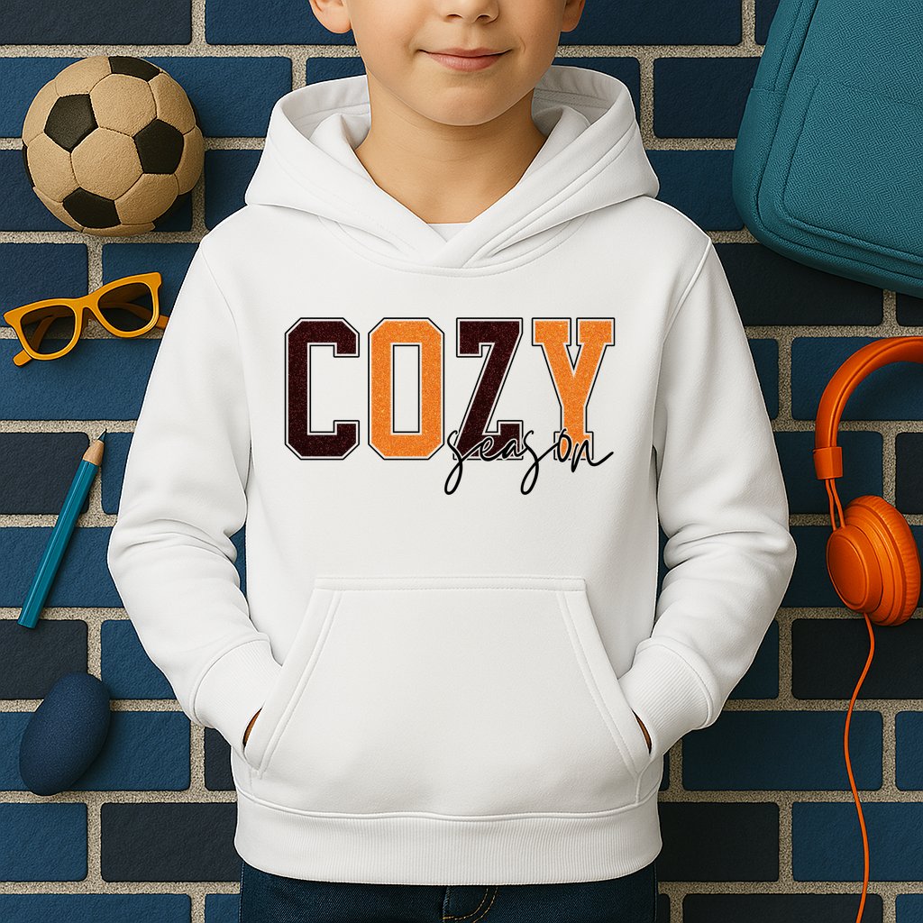 Cozy Season Fall Lover Kids Hoodie