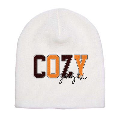 Cozy Season Fall Lover Short Acrylic Beanie