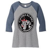 Corinthians Soccer Fan Lightweight Camisa Fiel Women's Tri-Blend 3/4-Sleeve Raglan Shirt