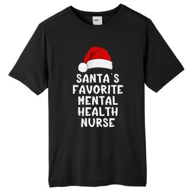 Christmas SantaS Favorite Mentor Funny Xmas Pajama Tall Fusion ChromaSoft Performance T-Shirt