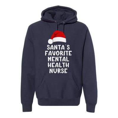 Christmas SantaS Favorite Mentor Funny Xmas Pajama Premium Hoodie