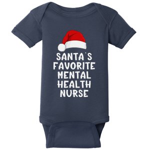 Christmas SantaS Favorite Mentor Funny Xmas Pajama Baby Bodysuit