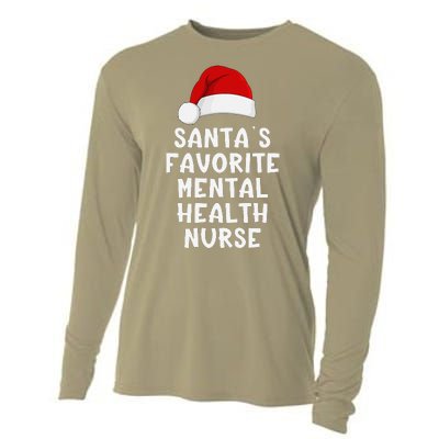 Christmas SantaS Favorite Mentor Funny Xmas Pajama Cooling Performance Long Sleeve Crew