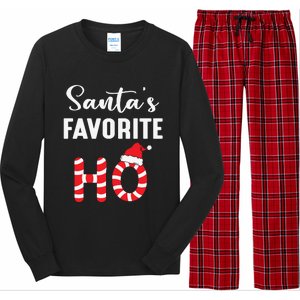 Christmas Santas Favorite Candy Ho Long Sleeve Pajama Set