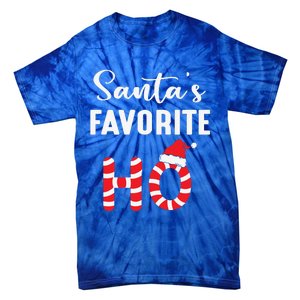 Christmas Santas Favorite Candy Ho Tie-Dye T-Shirt