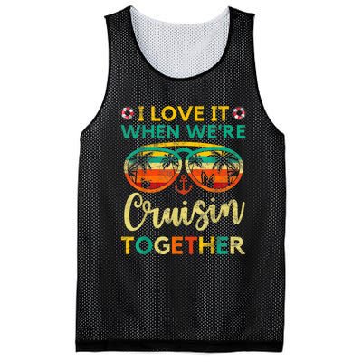 Cruise Ship Family Friends Matching Vacation Trip I Love It Mesh Reversible Basketball Jersey Tank