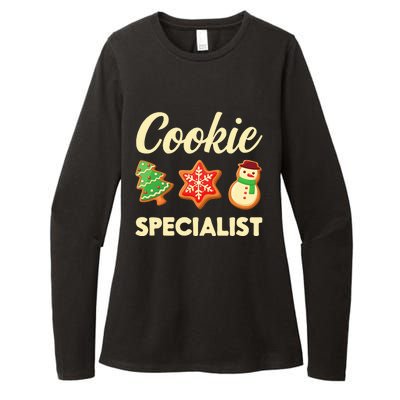 Cookie Specialist for Christmas Cookie Baker Eater Decorator  Womens CVC Long Sleeve Shirt