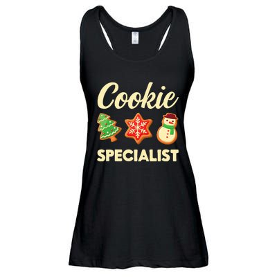 Cookie Specialist for Christmas Cookie Baker Eater Decorator  Ladies Essential Flowy Tank