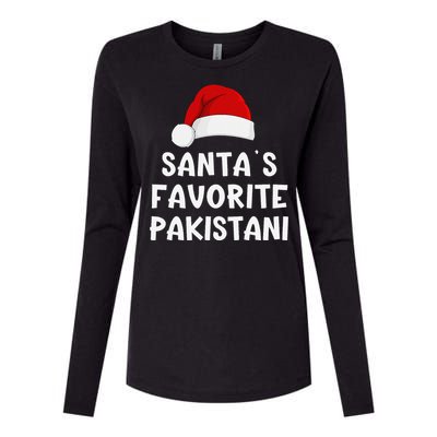 Christmas SantaS Favorite Pakistani Funny Pajama Pakistan Womens Cotton Relaxed Long Sleeve T-Shirt