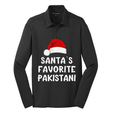 Christmas SantaS Favorite Pakistani Funny Pajama Pakistan Silk Touch Performance Long Sleeve Polo