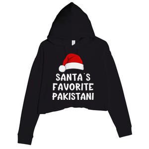 Christmas SantaS Favorite Pakistani Funny Pajama Pakistan Crop Fleece Hoodie