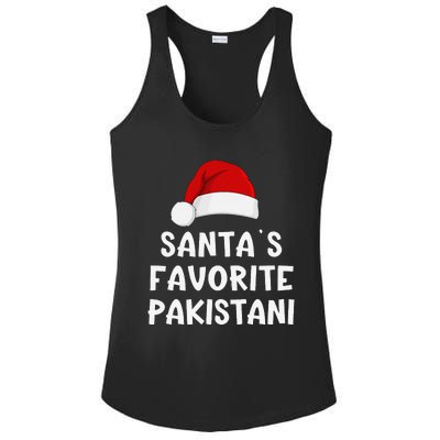 Christmas SantaS Favorite Pakistani Funny Pajama Pakistan Ladies PosiCharge Competitor Racerback Tank