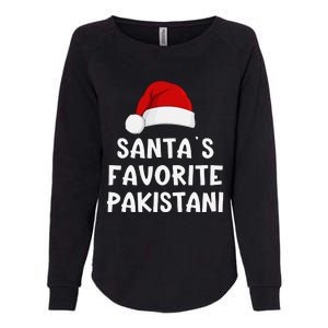 Christmas SantaS Favorite Pakistani Funny Pajama Pakistan Womens California Wash Sweatshirt