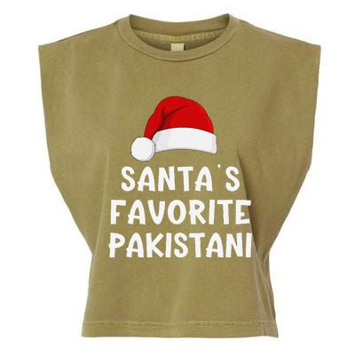 Christmas SantaS Favorite Pakistani Funny Pajama Pakistan Garment-Dyed Women's Muscle Tee