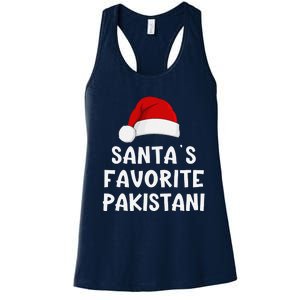 Christmas SantaS Favorite Pakistani Funny Pajama Pakistan Women's Racerback Tank