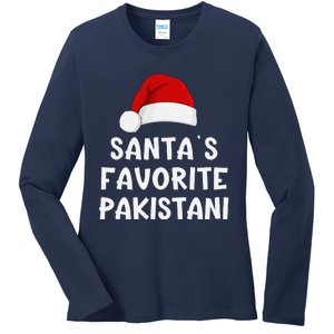 Christmas SantaS Favorite Pakistani Funny Pajama Pakistan Ladies Long Sleeve Shirt