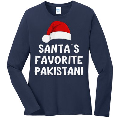 Christmas SantaS Favorite Pakistani Funny Pajama Pakistan Ladies Long Sleeve Shirt