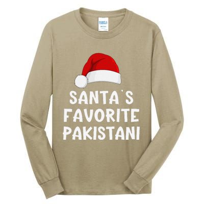 Christmas SantaS Favorite Pakistani Funny Pajama Pakistan Tall Long Sleeve T-Shirt