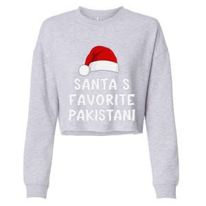 Christmas SantaS Favorite Pakistani Funny Pajama Pakistan Cropped Pullover Crew