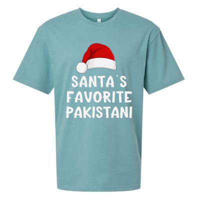 Christmas SantaS Favorite Pakistani Funny Pajama Pakistan Sueded Cloud Jersey T-Shirt